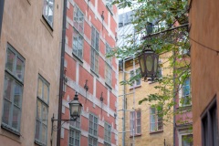 A small square deep in the Gamla Stan (Old Town) in Stockholm, Sweden.